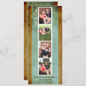 Stand für kreatives Foto Save the Date (blau & bra (Vorne/Hinten)