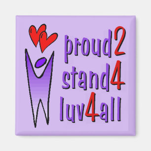 Stand für Liebe Magnet - Lavendel
