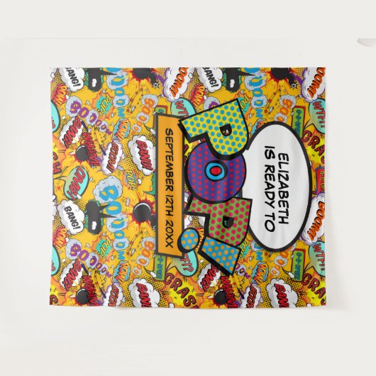 Stand für Pop Fun Baby Dusche Foto Stand Wandteppich (Vorderseite (Horizontal))