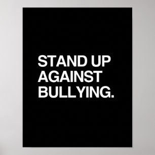 STAND GEGEN BULLYING AUF POSTER