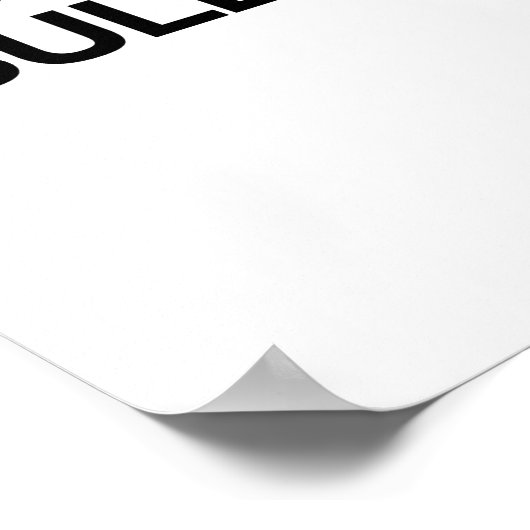 STAND GEGEN BULLYING AUF POSTER (Ecke)