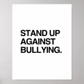STAND GEGEN BULLYING AUF POSTER (Vorne)