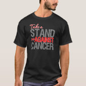 Stand gegen Krebs v2 T-Shirt (Vorderseite)