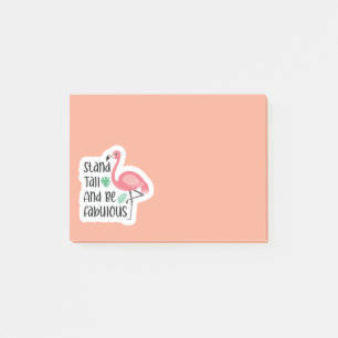 Stand groß und sein fabulous Flamingo Post-it Klebezettel