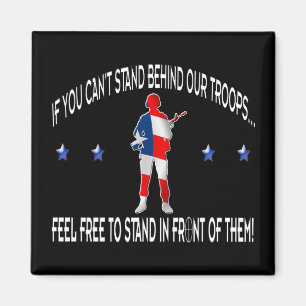 Stand hinter oder in Front Magnet