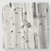 Stand hoch Aspen's Steinuntersetzer (Vorderseite)