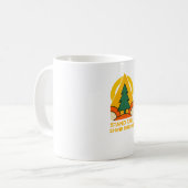 Stand hoch, Shine Bright - Retro Natur Kaffeetasse (Vorderseite Links)