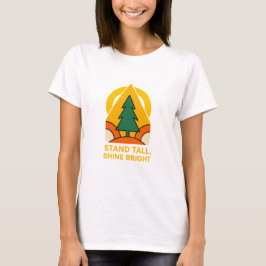 Stand hoch, Shine Bright - Retro Natur T-Shirt