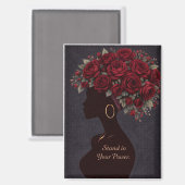 Stand in Your Power Inspirational Magnet (Vorderseite/Rückseite)