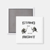 Stand-Kämpfe für den richtigen Aufkleber Magnet (Vorderseite/Rückseite)