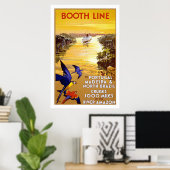 "Stand Line" Vintage Travel Poster (Heimbüro)