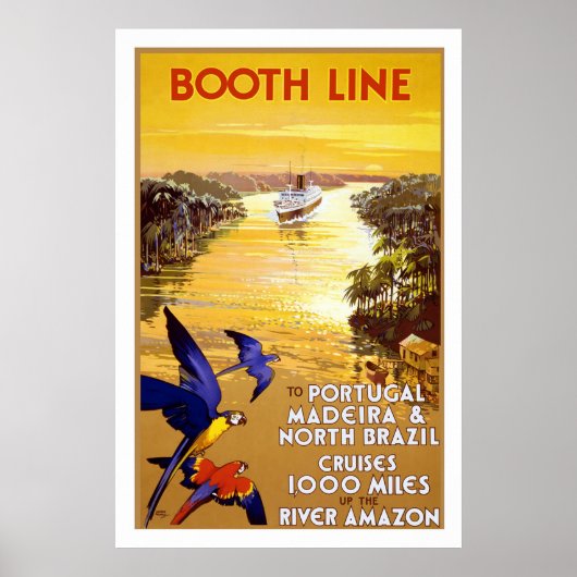 "Stand Line" Vintage Travel Poster (Vorne)