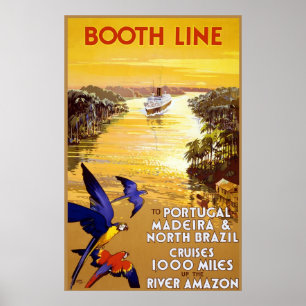 Stand-Linie nach Portugal Madeira Poster