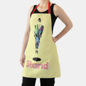 Stand-Logo Einsamer Mann Gelb Schürze (InSitu)