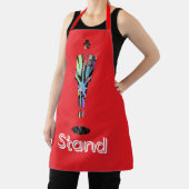 Stand Logo Einsamer Mann Rot Schürze (InSitu)