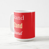 Stand-Logo Rot   Kaffeetasse (Vorderseite Links)