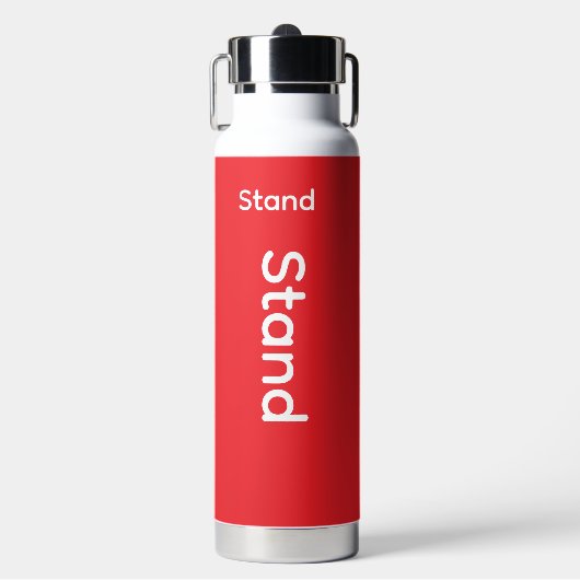 Stand-Logo Trinkflasche (Vorderseite)