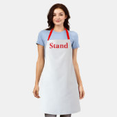 Stand-Logo Weiße Küche Craft Chef  Schürze (Getragen)