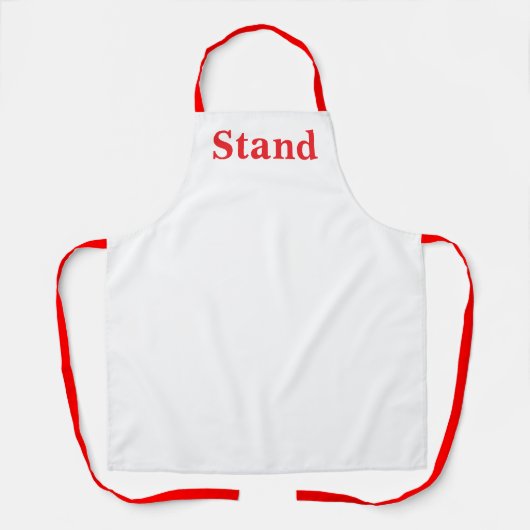 Stand-Logo Weiße Küche Craft Chef  Schürze (Vorderseite)