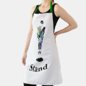 Stand Mann Grüne Gurte Weiße Küche Craft Chef Schürze (InSitu)