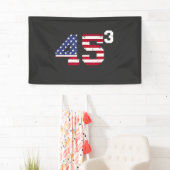 Stand mit 45 Pro Trump USA Flag 4. Juli Banner (Insitu)