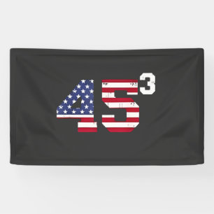 Stand mit 45 Pro Trump USA Flag 4. Juli Banner