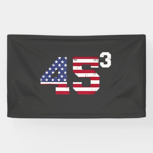 Stand mit 45 Pro Trump USA Flag 4. Juli Banner (Horizontal)