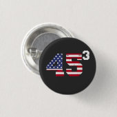 Stand mit 45 Pro Trump USA Flag 4. Juli Button (Vorne & Hinten)