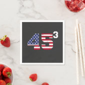 Stand mit 45 Pro Trump USA Flag 4. Juli Serviette (Beispiel)