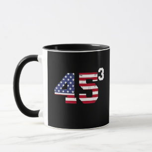 Stand mit 45 Pro Trump USA Flag 4. Juli Tasse