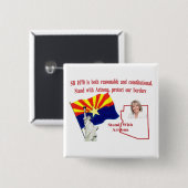 Stand mit Arizona - Unterstützungs-SB 1070 Button (Vorne & Hinten)