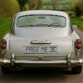 Stand mit dem israelischen Autoaufkleber