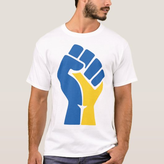 Stand mit dem Protestkrieg in der Ukraine T-Shirt (Vorderseite)