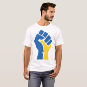 Stand mit dem Protestkrieg in der Ukraine T-Shirt (Vorne ganz)