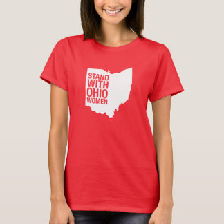 Stand mit dem T-Stück Ohio Frau-Frauen T-Shirt