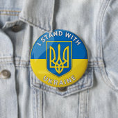 Stand mit der Ukraine Button (Beispiel)