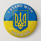 Stand mit der Ukraine Button (Vorderseite)