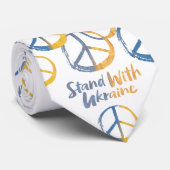 Stand mit der Ukraine - FRIEDENSsymbolische Markie Krawatte (Gerollt)
