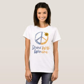 Stand mit der Ukraine - FRIEDENSsymbolische Staats T-Shirt (Vorne ganz)