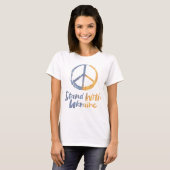 Stand mit der Ukraine - FRIEDENSsymbolische Staats T-Shirt (Vorne ganz)