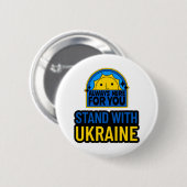 STAND MIT DER UKRAINE - IMMER HIER FÜR SIE BUTTON (Vorne & Hinten)