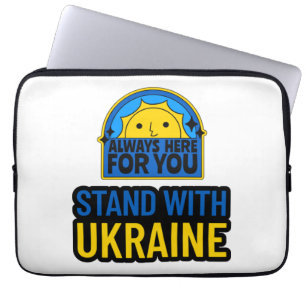 STAND MIT DER UKRAINE - IMMER HIER FÜR SIE LAPTOPSCHUTZHÜLLE