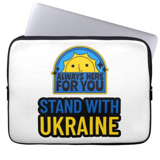 STAND MIT DER UKRAINE - IMMER HIER FÜR SIE LAPTOPSCHUTZHÜLLE (Vorderseite)