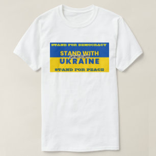 STAND MIT DER UKRAINE - NEIN ZUM KRIEG SAGEN T-Shirt