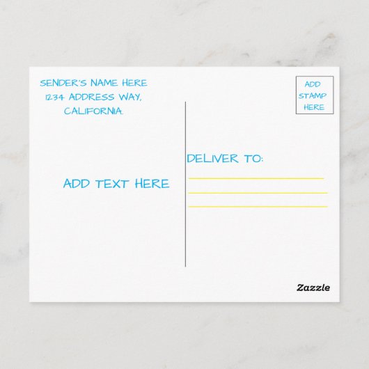 STAND MIT DER UKRAINE POSTCARD POSTKARTE (Rückseite)