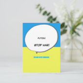 STAND MIT DER UKRAINE POSTKARTE (Stehend Vorderseite)