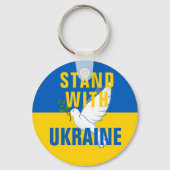 Stand mit der Ukraine Schlüsselanhänger (Vorderseite)