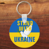 Stand mit der Ukraine Schlüsselanhänger (Vorderseite)