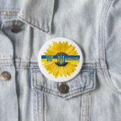 Stand mit der Ukraine Sonnenblumen Button (Beispiel)