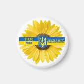 Stand mit der Ukraine Sonnenblumenmagazin Magnet (Vorne)